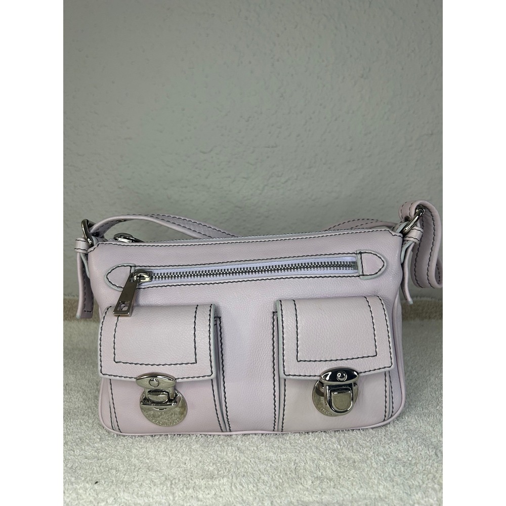 Marc Jacobs Y2K minie Cammie Leather  hobo Shoulder Bag lavender Handbag